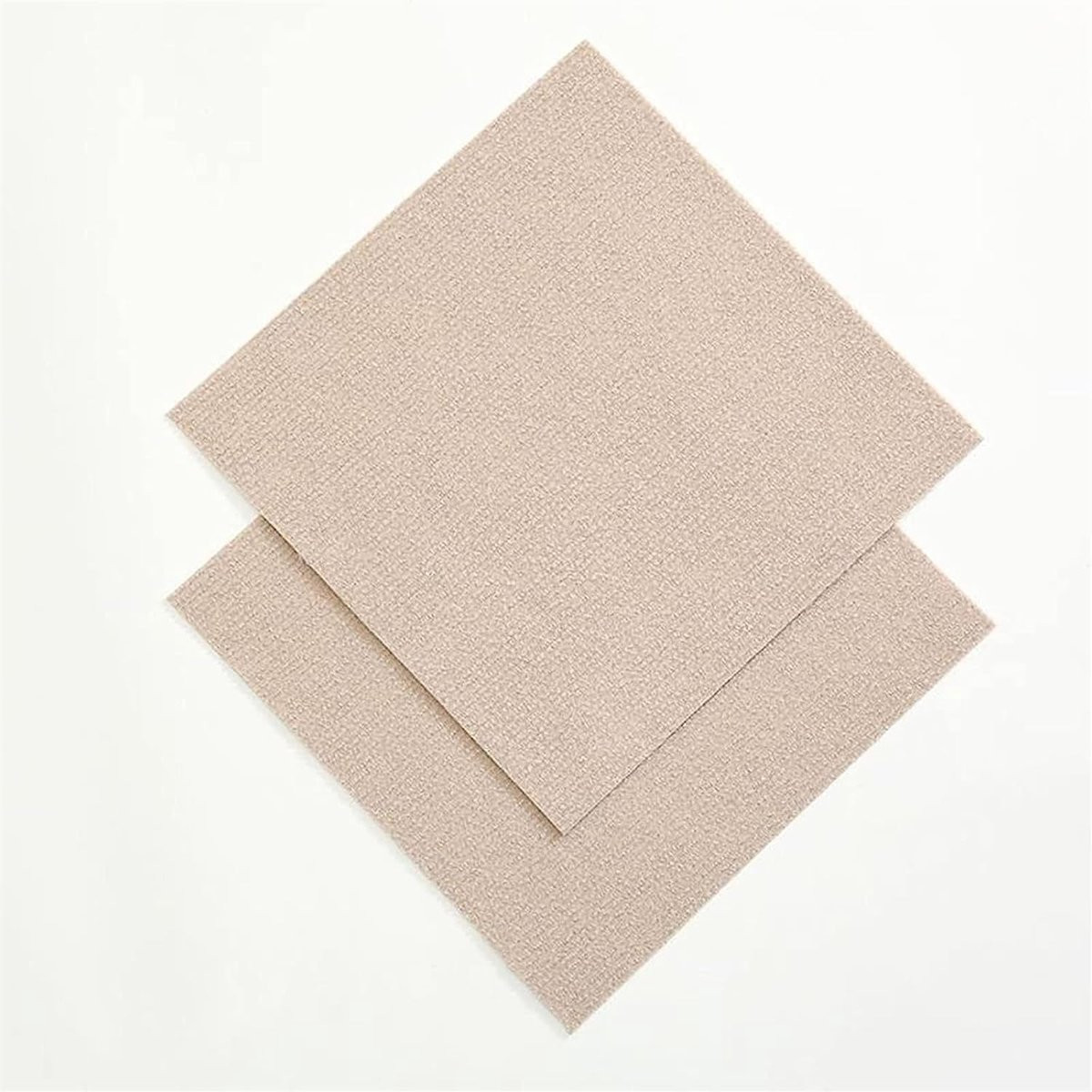 Zelfklevende tapijttegels beige - 16 stuks