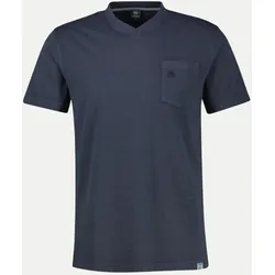 T-shirt Serafino 1/2 arm Blau XL