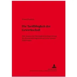 Die Tariffähigkeit der Gewerkschaft, Fachbücher von Kristin Doerlich