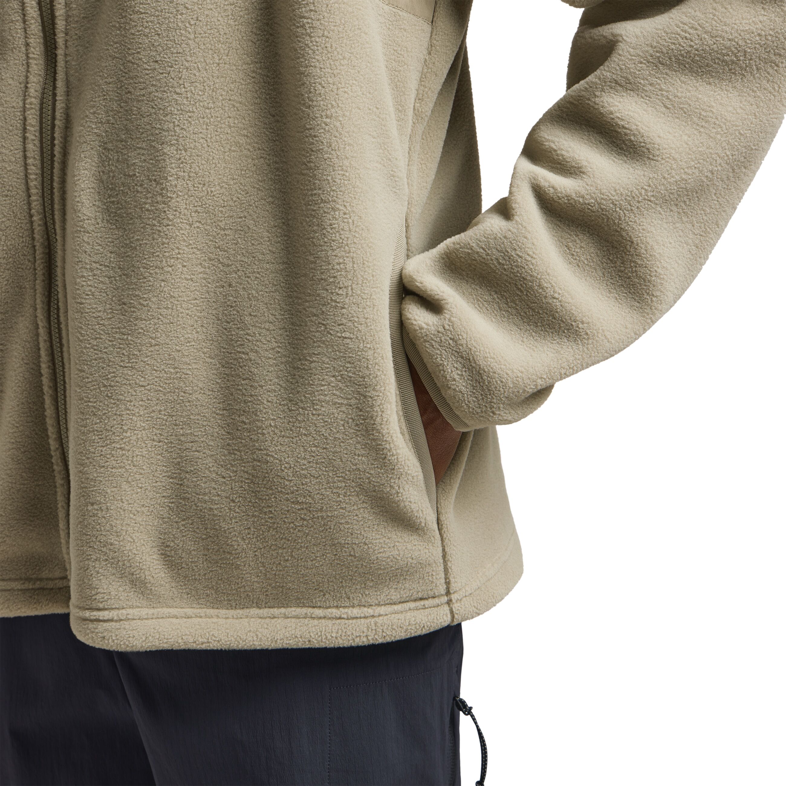Funktionsjacke JACK WOLFSKIN "SUMETRO FZ M", Herren, Gr. S, grau (stone), Obermaterial: 100% Polyester, Jacken Funktionsjacke, atmungsaktiver Midlayer, mit verschweisster Brusttasche, aus Polyester stone S