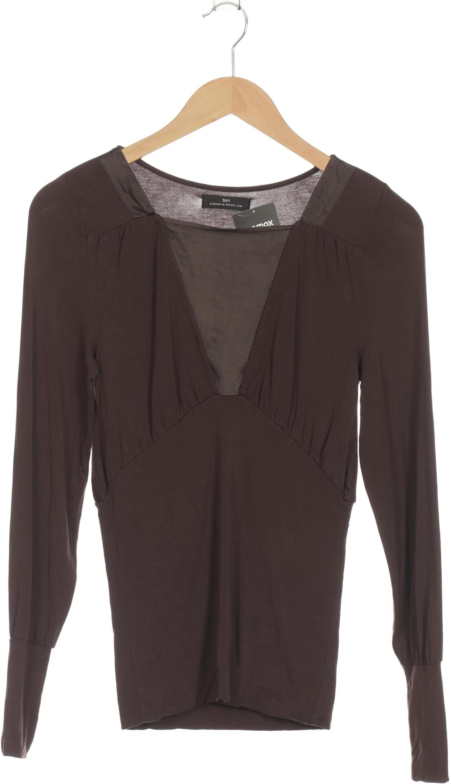 Day Birger et Mikkelsen Damen Langarmshirt, Braun, Gr. Xxs, kein / Etikett - Second Hand
