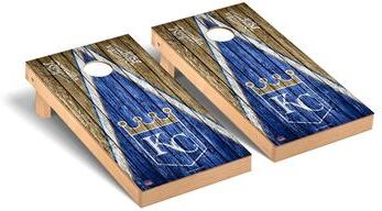 Skip's Garage Kansas City Royals MLB Triangle Cornhole Board Set