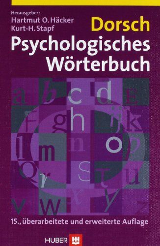 Hartmut Hacker - Dorsch Psychologisches Wörterbuch - Preis vom 02.10.2026 23:42:20 h