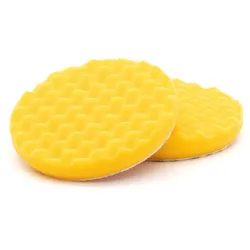 MIRKA POLIERPAD SCHAUM gewaffelt Ø 150mm Grip Dicke 25mm gelb VPE: 2 Stück (7993415021)