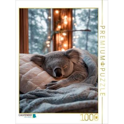 CALVENDO Puzzle Schlafender Koalabär im Bett | 1000 Teile Lege-Größe 64x48cm Foto-Puzzle für glückliche Stunden, Sonstige von , Calvendo Puzzle