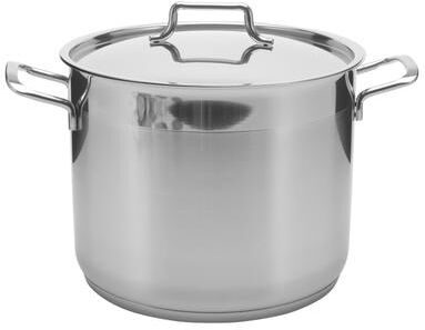YBM Home Hascevher Classic 18/10 Stainless Steel StockPot Covered Cookware Induction Compatible Oven Safe 5 Quart