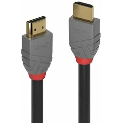 LINDY 0.5m HDMI High Speed HDMI Kabel, Anthra Line