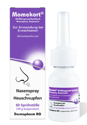 axicorp Pharma GmbH MOMEKORT 50 µg/Sprühst.Nasenspr.Susp.60 Erwachsene 10 g 14406622