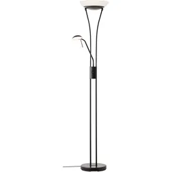 Brilliant Finn LED Deckenfluter Lesearm schwarz , Metall/Glas , 1x LED integriert (SMD) , 26 W , (Lichtstrom: 2500lm , Lichtfarbe: 3000K)