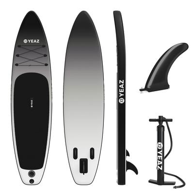 Inflatable SUP-Board YEAZ "SUP Board BLACK SANDS BEACH - EXOTRACE PRO -", grau, Wassersportboards