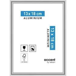 Nielsen Bilderrahmen Accent Aluminium 13 x 18 / Silber