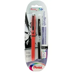 Pentel Brush-Pen »Pocket Brush Pen and refills XGFKPF/FP10« Einzelstift + 2 Patronen