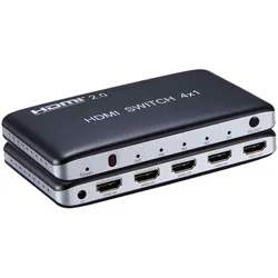PremiumCord khswit41f 4K@60hz HDMI switc, Videokabel, Schwarz