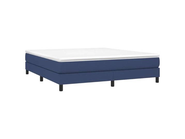 Stable&Durable - Bleu - (160x200 cm)Structure de lit double - Cadre de lit à lattes bleu 160x200 cm tissu - Meuble de lit HS64477212