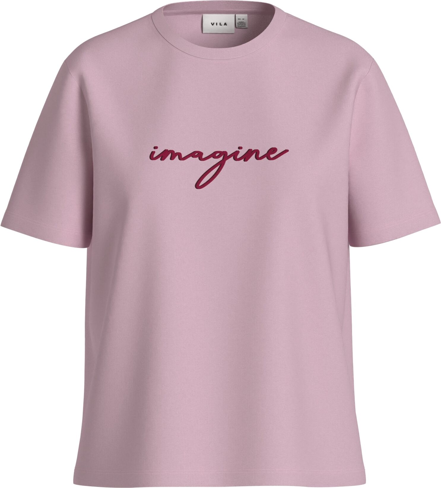 Kurzarmshirt VILA "VISYBIL IMAGINE O-NECK S/S TOP/PB/LC", Damen, Gr. L, rosa (cherry blossom detail:jazzy, anemone), Jersey, Obermaterial: 100% Baumwolle, bedruckt, regular fit normal, Rundhals, Shirts Kurzarmshirt cherry blossom detail:jazzy, anemone L