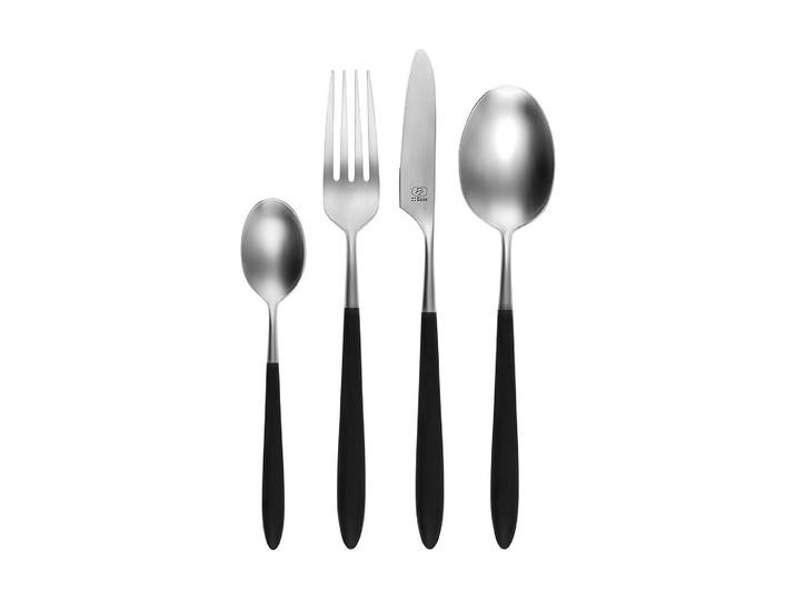 Besteck-Set SOLA Gaya Exeter, 24-teilig , schwarz, Essbesteck-Sets, Besteck-Set