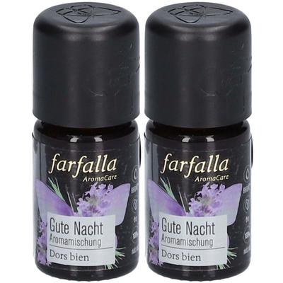 Farfalla Aromamischung Lavendel Gute Nacht 5 ml x2 2x5 Ätherisches Öl