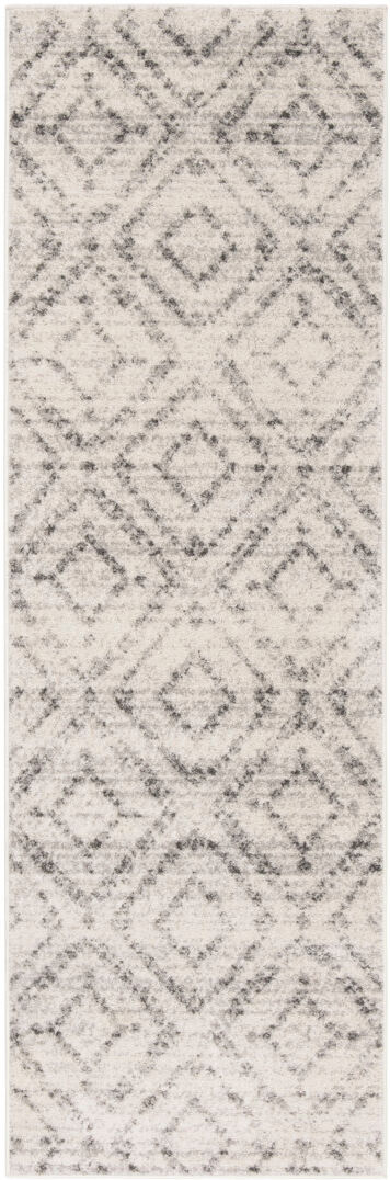 Gracie Oaks Moroccan Area Rug Grey Runner 76 x 244 cm
