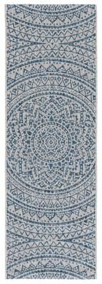 SAFAVIEH Courtyard Fran Mandala Indoor/ Outdoor Waterproof Patio Backyard Rug