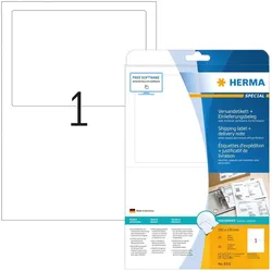Herma, Etiketten, Versandetikett+Einlieferungsbeleg