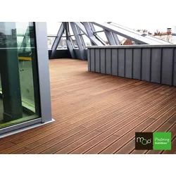 MOSO® Bambus Terrassendielen, 20x178 mm, Bamboo X-treme®, grob/glatt, geölt mit Woca