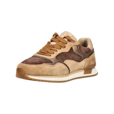 Sneaker GABOR "Gabor Sneaker Nappaleder", Damen, Gr. 37,5, walnut, Nappaleder, Schuhe Sneaker