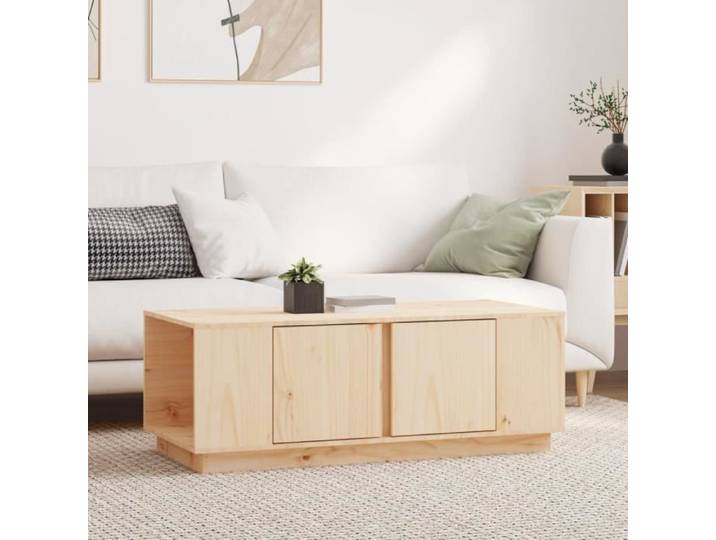 814429 Table basse 110x50x40 cm Bois massif de pin