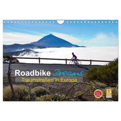 Roadbike Dreams. Traumstraßen in Europa (Wandkalender 2027 DIN A4 quer), CALVENDO Monatskalender