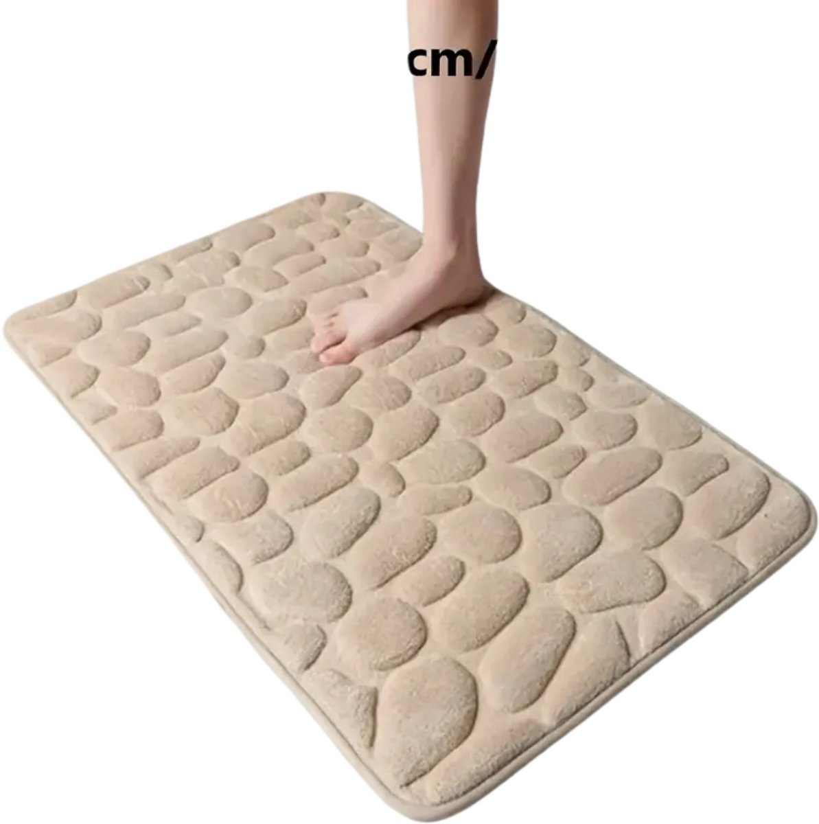 Nivard Sneldrogende Badmat met Antislip - Lichtgrijs