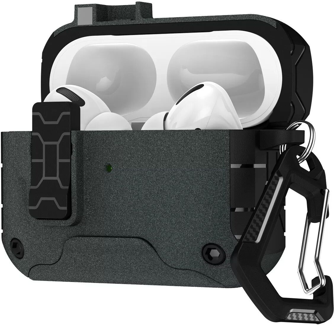 INF Schutzhülle kompatibel mit AirPods 4 - TPU+PC, Magnetisch, kabelloses Laden Grau