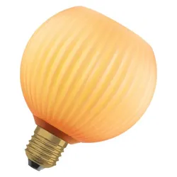 OSRAM E27 LED Dekor Flat Lamp 3,5W 827 nicht dimmbar Glas Globe orange 300 lm