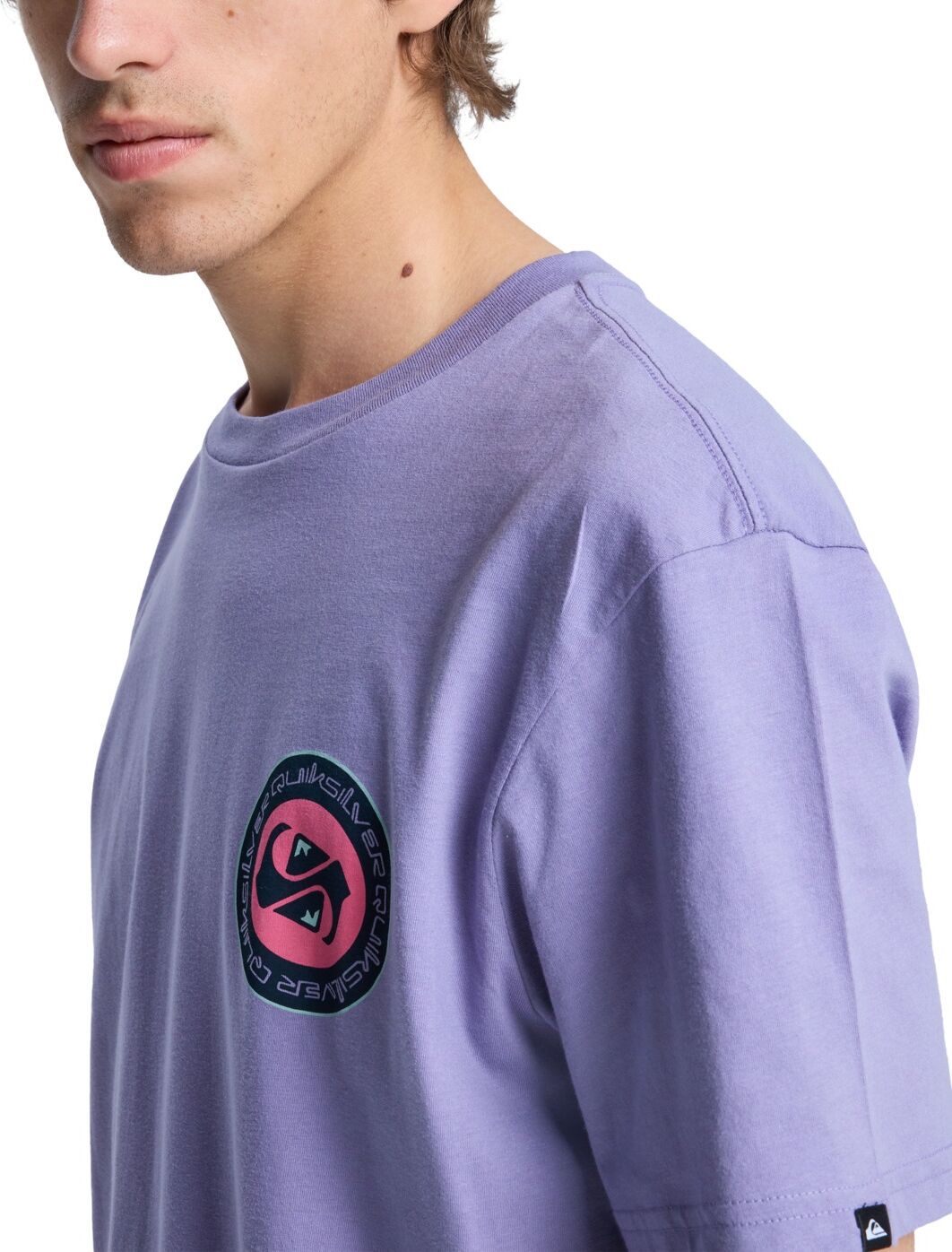T-Shirt QUIKSILVER "EV Duality", Herren, Gr. XS, lila (daybreak), Obermaterial: 70% Baumwolle, 30% Baumwolle., Shirts T-Shirt daybreak XS