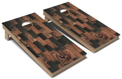 Skip's Garage Heritage Checkers Cornhole Board Set