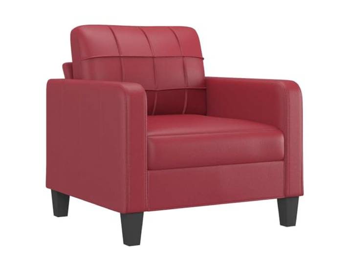 vidaXL Sessel Weinrot 60 cm Kunstleder