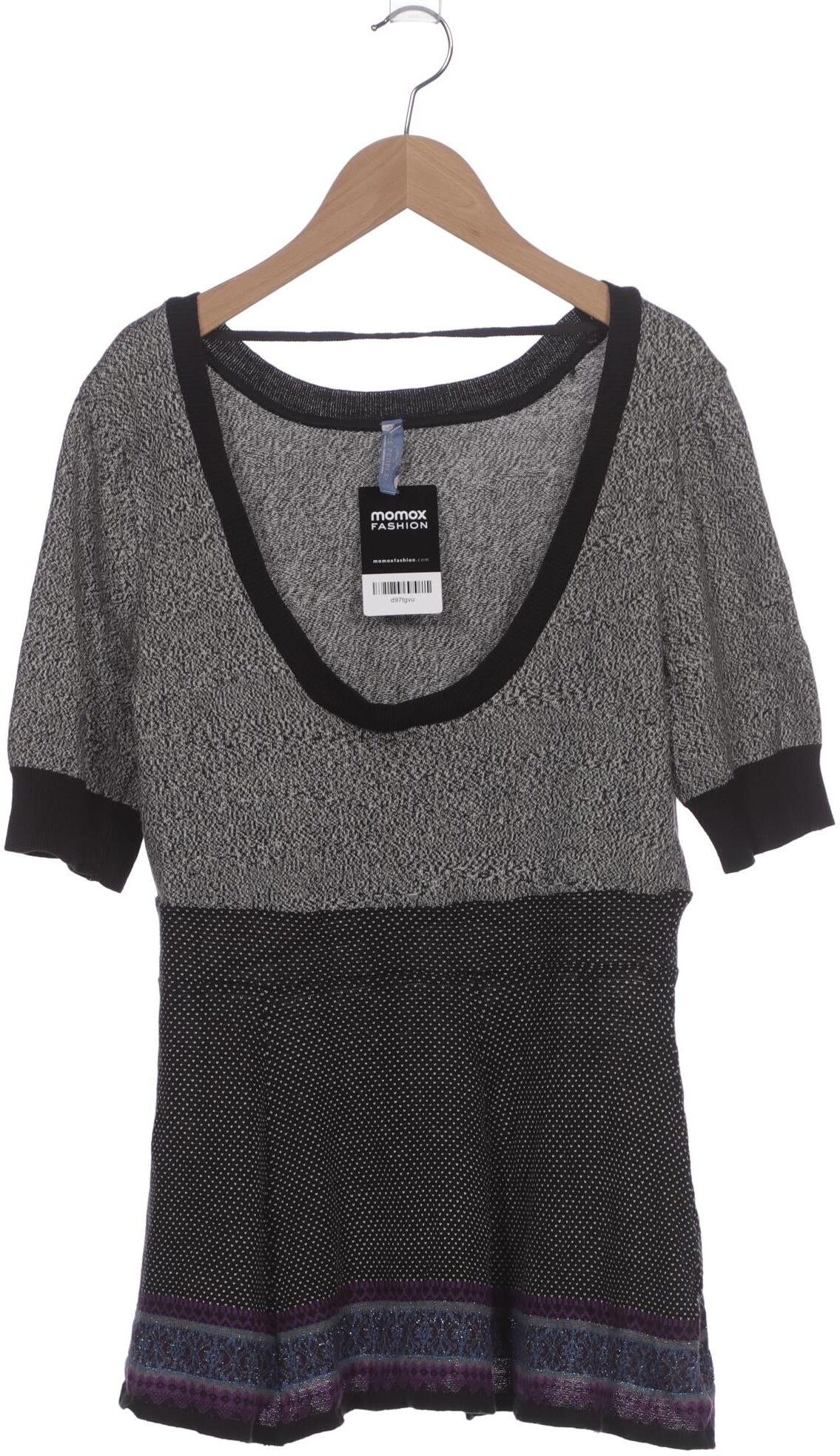 Free People Damen Pullover, Schwarz, Gr. L, Baumwolle / Viskose - Second Hand