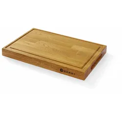 HENDI Servierbrett aus Eichenholz, 420x280x(H)40mm