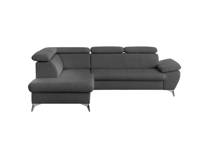Ecksofa mit Schlaffunktion und Bettkasten Gisele Grau