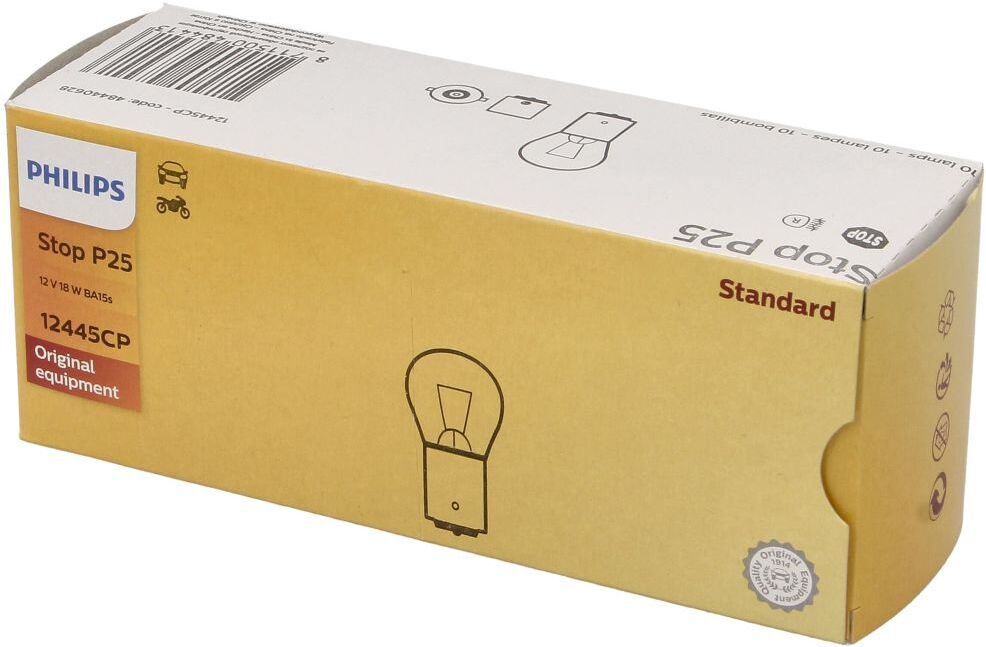 Philips Lampada a incandescenza Stop P25 18W 12V, 10 Pezzo