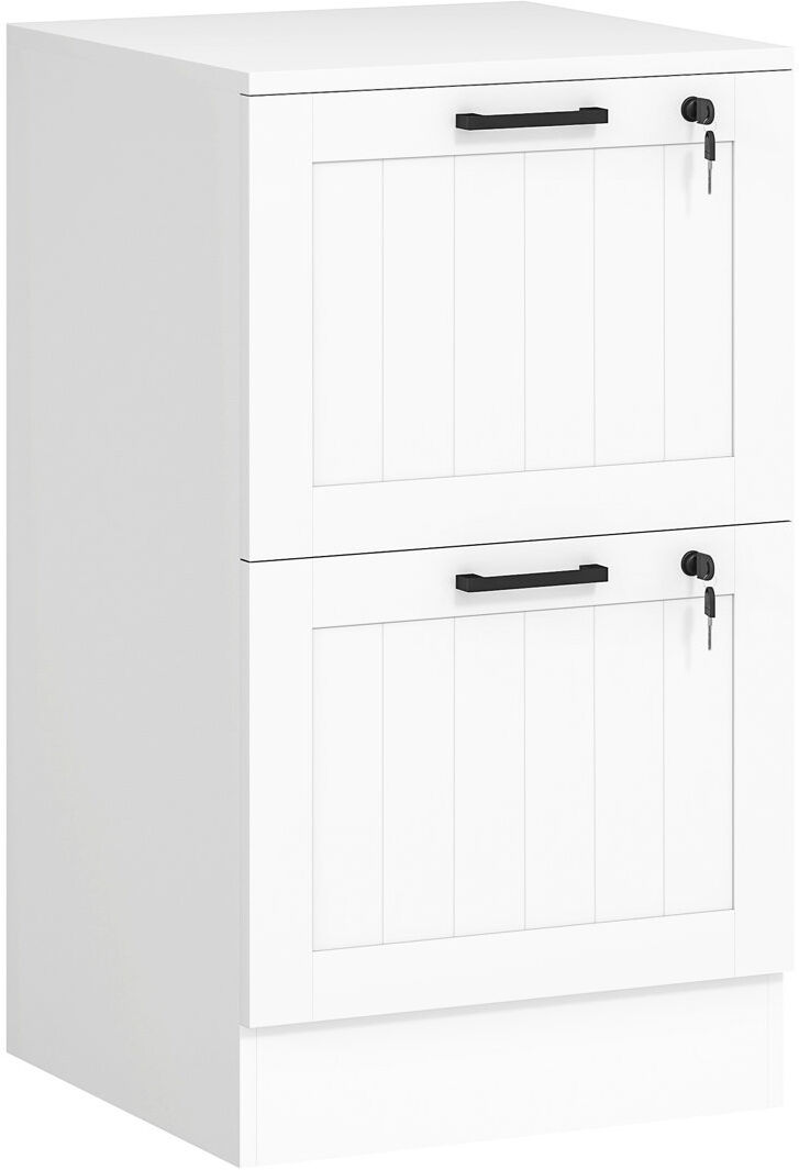 Inbox Zero 40 cm W 2 -Drawer Filing Cabinet White 71cm H X 40cm W X 40cm D
