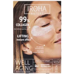 IROHA nature 99% Collagen Eye Contur Patches Set (6 x Patches + Activating Mist 20ml)