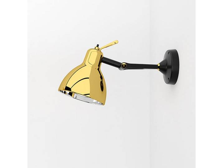 Luxy H0 Glam Lampe murale, noir/or, verre - Rotaliana - Salon / séjour - Design - Métal - À ampoule unique