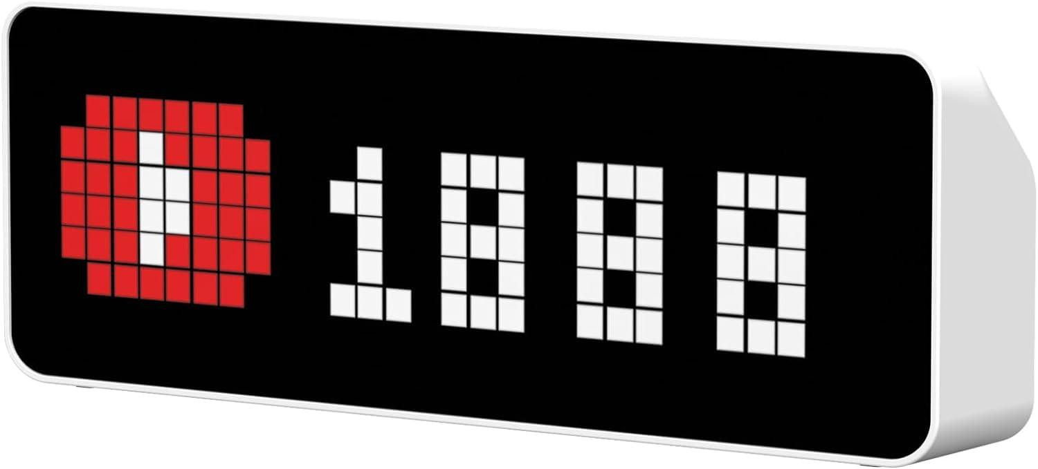 Dripio Slimme pixelklok met social media teller en Pomodoro-timer
