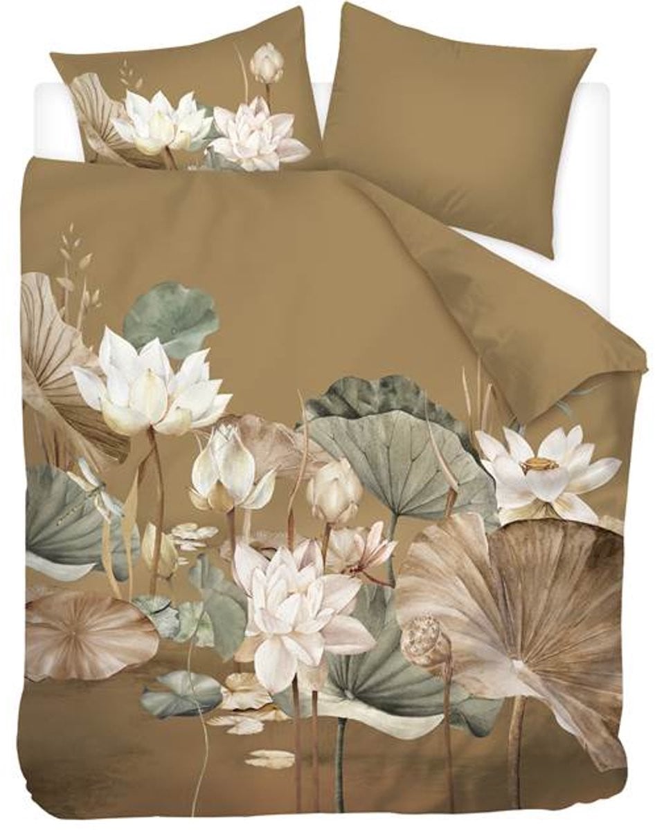 Snoozing Lua Dekbedovertrek Tweepersoons Goud 200x220 cm