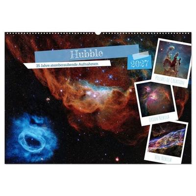 Hubble - 35 Jahre atemberaubende Aufnahmen (Wandkalender 2027 DIN A2 quer), CALVENDO Monatskalender