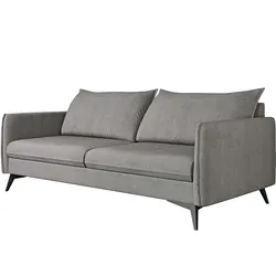3-SITZER-SOFA Pulse Grau Luxusmicrofaser