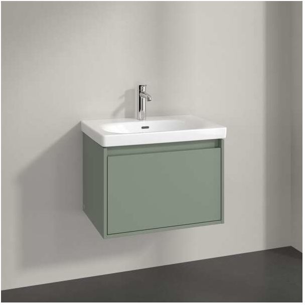 Villeroy und Boch Skyla Waschtischunterschrank C78500AF 1 Auszug, 622 x 436 x 439 mm, Soft Green