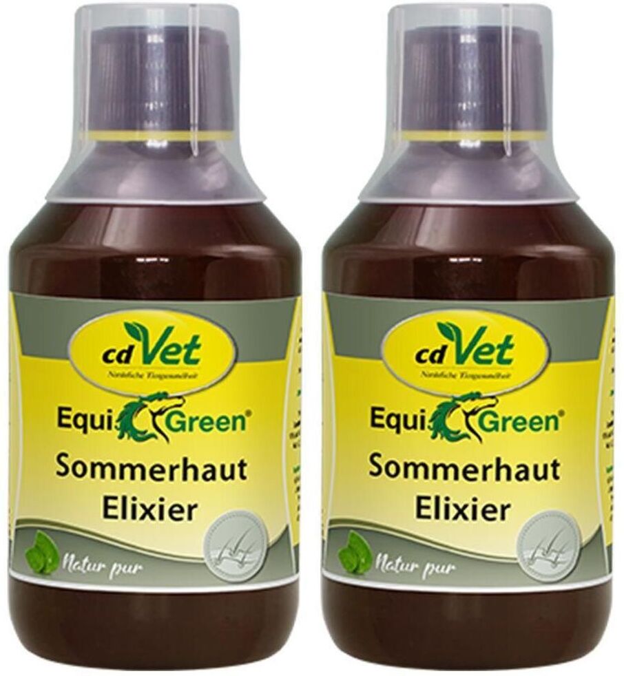 cdVet Equigreen Sommerhaut Elixier f.Pferde 2x 2x250 ml Flüssigkeit