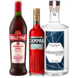 Weinpaket - Cocktail Negroni - Campari + Vermouth + Gin - 3 Fl. - 2L