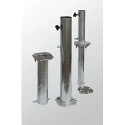 Bodenhülse 2-teilig mit Kippadapter & Bodenrohr für Schneider Großschirme mit 76mm oder 90mm Standrohr