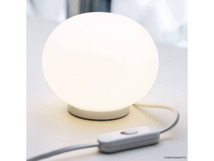 Glo-Ball Mini T Tischleuchte o/Dimmer White - Flos - Wohnzimmer - Design - Glas - Kugel